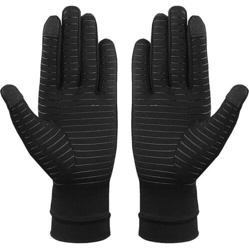 Full Finger Copper Arthritis Compression Gloves Compression Arthritis Gloves Relieve Pain From Arthritis and Rheumatoid