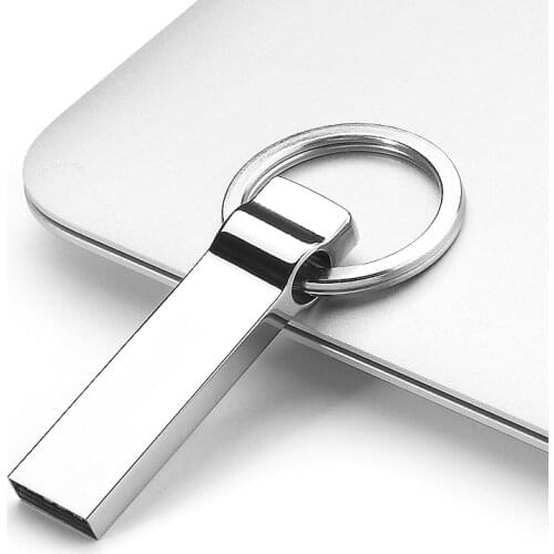 Metal Pen Drive 512GB 1TB 2TB Key Chain Metal USB 2.0 Flash Drive 8GB 16GB 32GB Memory Stick 64GB Thumb Disk / Car / Key Drives