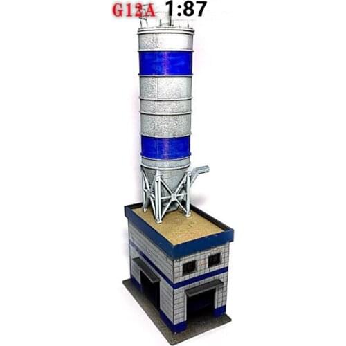 1:87 HO Scale Tower Building Model for Sand Table Building Scene Decorations 8.5*5.3*7.6cm