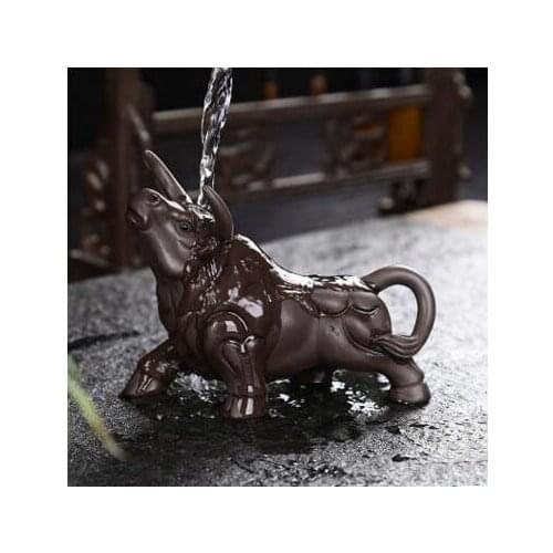 New elegant pure manual purple clay lapsang souchong bullish tea pets special price kungfu tea ornaments T397
