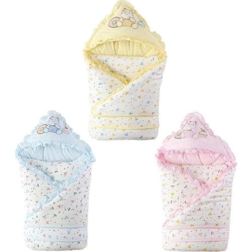 Autumn Winter Baby Sleeping Bag Cotton Baby Envelope Blankets Cartoon Newborn Swaddle Blanket Wrap