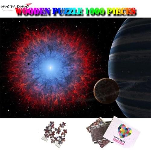 MOMEMO Nebula and Star Adult 1000 Pieces Puzzle Wooden Landscape Jigsaw Puzzles 1000 Piece Adults Puzzles Friends Surprise Gifts