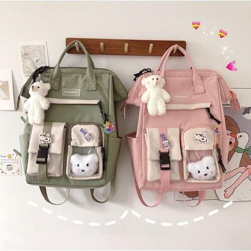 Purple Backpack Women Waterproof Candy Colors Backpacks Fancy High School Bags for Teenage Girl Cute Travel Rucksack