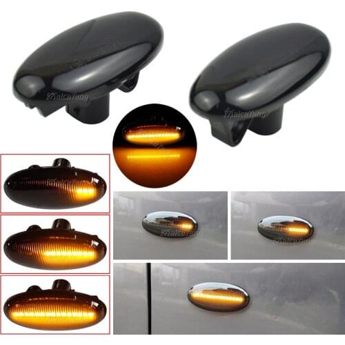 Modern Styling LED Side Indicator Repeater Turn Signal Blinker For Mazda 2 3 5 6 GG GY MPS BT-50 MPV Smoked Clear Dynamic Lights