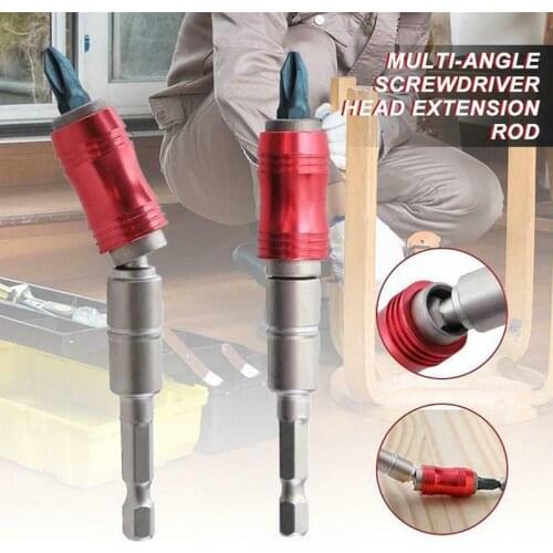 Steel Impact Magnetic Pivoting Screw Drill Bit Tip Holder Swivel Power Tool Accessory For Standard Drills And Drives