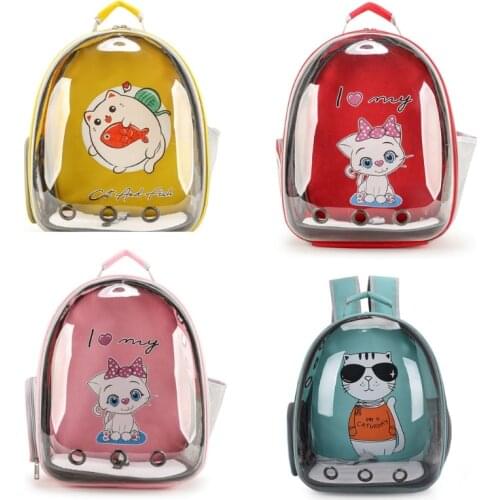 Pet Dog Cat Astronaut Backpack Space Capsule Breathable Outdoor Carrier Bag for Travel Hiking Walking