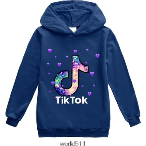 Tik Tok New Spring Baby Fashion Clothes Children Boys Girls Cotton Hooded Sweatshirt Kids Casual Clothing Teenager Hoodies 2-16Y