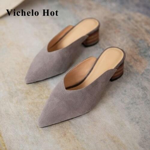 Vichelo Hot Shoes With Medium Heels