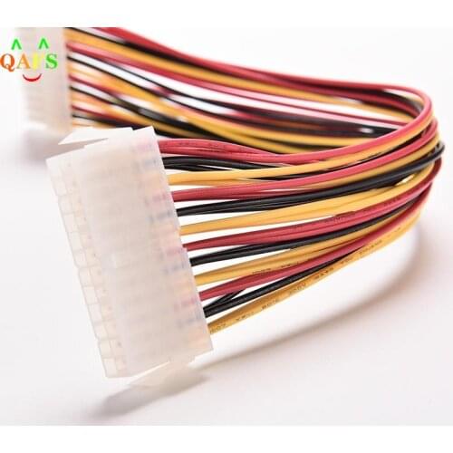 1PC 30CM ATX 24 Pin Male to 24Pin Female Power Supply Extension Cable Internal PC PSU TW Power Lead Connector Wire