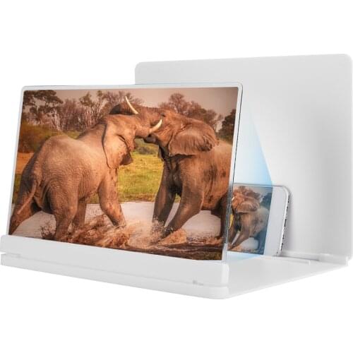 12inch Foldable HD Mobile Phone Screen Magnifier For Viewing TV Projection Multi-Functional Phone Bracket Holder Video Amplifier