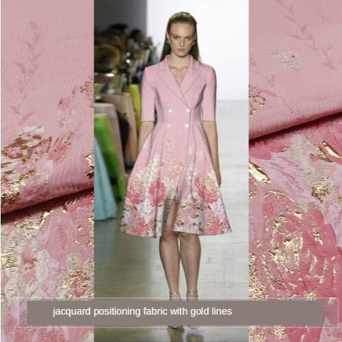 145 * 115cm European Luxury Graceful Jacquard Dress Fabric Dress Windbreaker Dress Brand Positioning Fabric