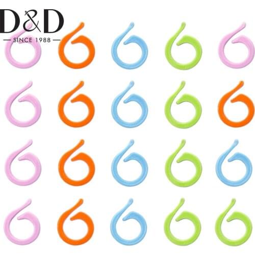 40/60/80/100pcs Plastic Knitting Stitch Markers Crochet Locking DIY Craft Ring Knitting Tools Sewing Accessories