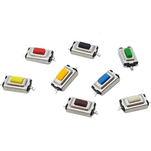 200pcs/lot 3*6*2.5mm 2 pin SMD Push Button Switch 3x6x2.5mm Tact Switch Liquid Crystal