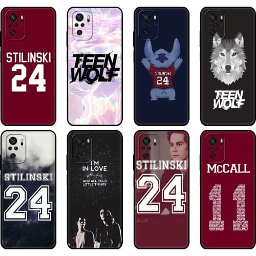 Black tpu Case For Xiaomi Redmi 9T Case Redmi Note 9T Note 10 Pro Case Teen Wolf Stilinski