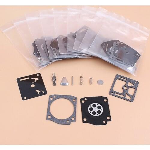 10Pcs/lot Carburetor Carb Repair Kit Fit HUSQVARNA 365 362 371 372 372XP Jonsered 2065 2165 Chainsaw Diaphragm Zama RB-31 RB31