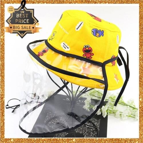 Fashion Cartoon Sun Hat Foldable Fisherman Cap Summer Kid Boy Girl Beanie Bucket Hat Autumn Casquette HipHop Winter Round Shield