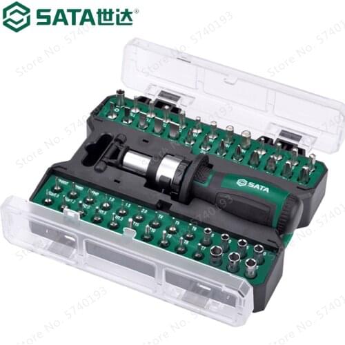 SATA Household Tool Set 12pcs Manual Hardware Tool Box Household Maintenance Plumber Tool Kits Herramienta De Mano Conjuntos