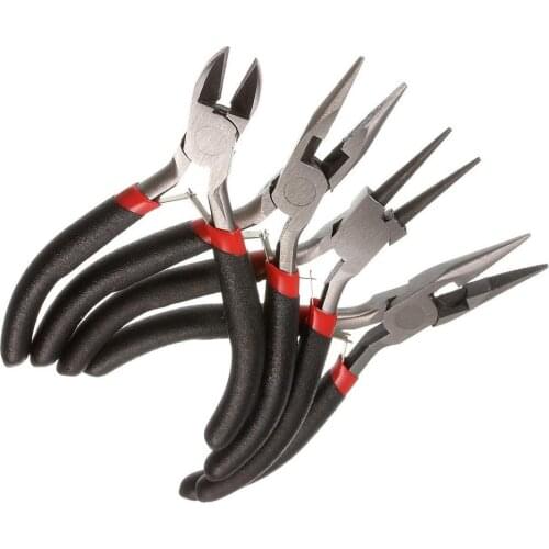 Multi-type black handle anti-slip splicing and fixing Jewelry Pliers Tools & Equipment Kit for DIY Jewellery Accessory Design