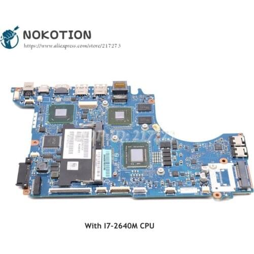 NOKOTION For Dell XPS 14Z L412 Laptop Motherboard PLW00 LA-7451P CF-0F2DV7 0F2DV7 MAIN BOARD GT520M I7-2640M CPU