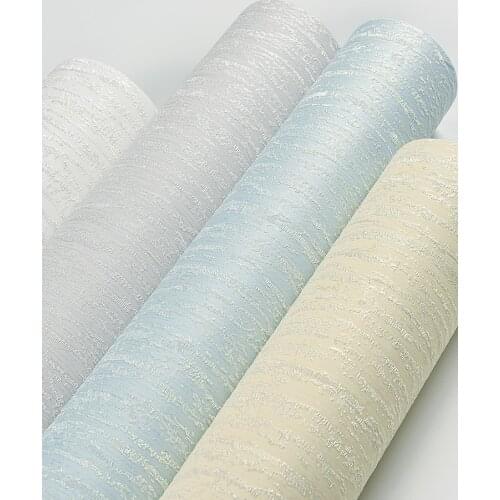 Imitation diatom mud wallpaper 3D stereo living room bedroom white stripe solid color non woven modern simple wallpaper