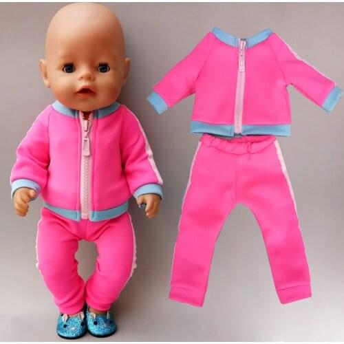 Baby new born Doll Clothes pink jacket outlet 18" american generation Doll Clothes coat for doll wearing Girl Gift