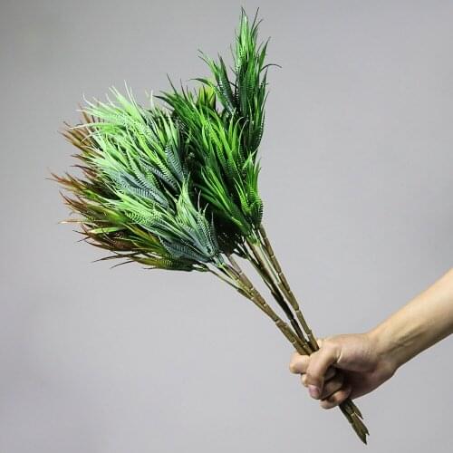 Single Six-ear Spring Grass Indoor Home Living Room Simulation Plant Dining Room Layout Vase Flower Arrangement