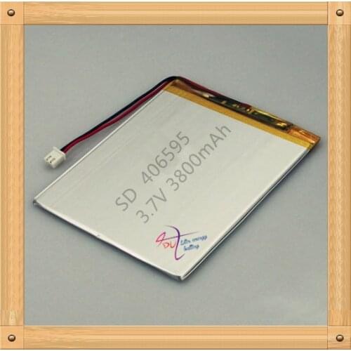 XHR-2P 2.45 2.54 406595 3.7V 3800mAh special lithium polymer battery
