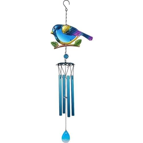 Wind Chimes Outdoor Indoor Decor Windchime, Mobile Romantic Blue Bird Wind Chimes for Home Festival Garden Decoration