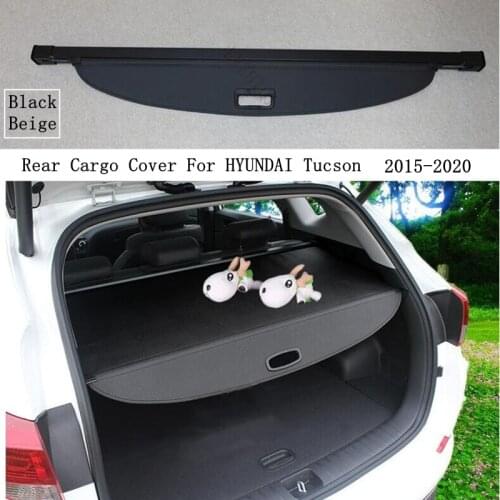 Rear Cargo Cover For HYUNDAI Tucson 2015 2016 2017 2018 2019 2020 Privacy Trunk Screen Security Shield Shade Auto Accessories