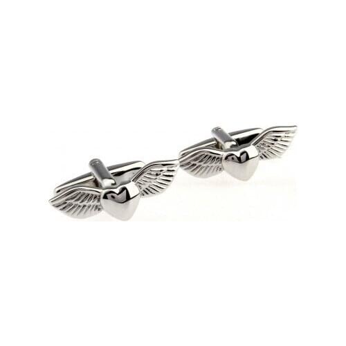 Flying Heart Cufflink Cuff Link 15 Pairs Wholesale Free Shipping