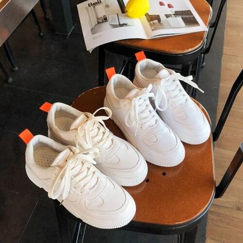 White Women Sneakers Fashion Thick Bottom Womens Platform Sneakers Casual Shoes Zapatos De Mujer Spring Summer Hot Sale U26-23