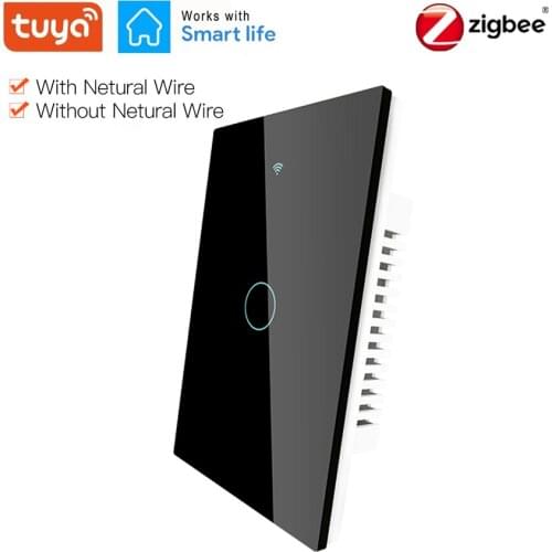 Zigbee Light Switch 1 2 3 Gang Wall Touch Sensor Zigbee 3.0 EU US Smart Switch APP Tuya Smart Home Kit Support Alexa Google