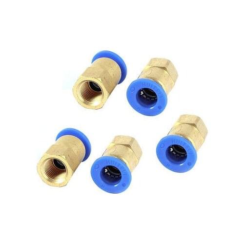5 Pcs 1/8PT Female Thread 8mm Push In Joint Pneumatic Connector Quick Fittings Free shipping