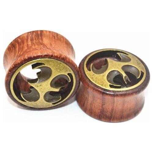 70PCS Free Shippment Body Jewelry- The Bat Wood Ear Plugs Ear Scretcher Tunnle Sets Earlet Gauges Ear Piercing 8mm up to 20mm