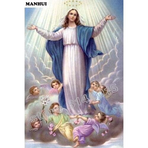 Diamond Embroidery 5D DIY Diamond Painting Holy mother and son Diamond Painting Rhinestone Cross Stitch Decoration BEF220
