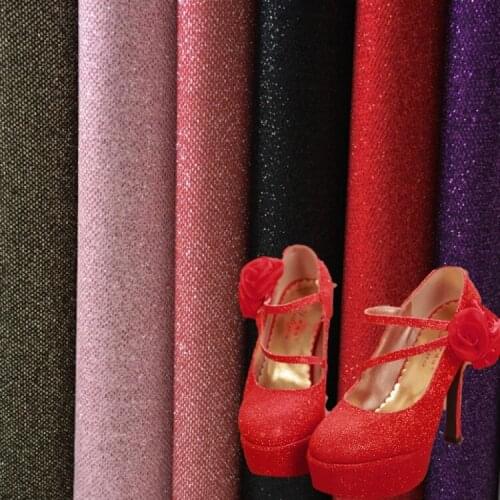 Power glitter mesh plaid fabric flash dimond glitter PU leather fabric wholesale