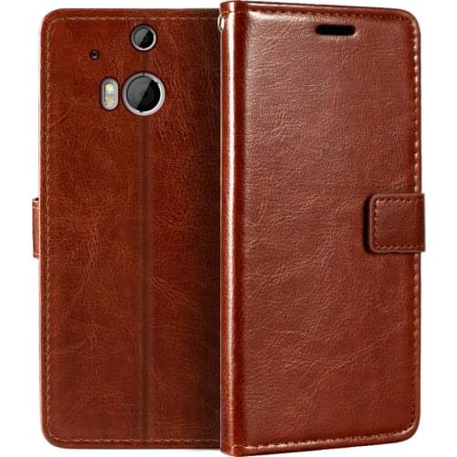 Case For HTC One M8 Wallet Premium PU Leather Magnetic Flip Case Cover With Card Holder And Kickstand For HTC One M8