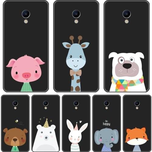 Case For Meizu M6 M6S M6T M5 M5C M5S M3 M3S M2 Case Silicone Dog Pig Kawaii Back Cover For Meizu M2 M3 M5 M6 Note Phone Case