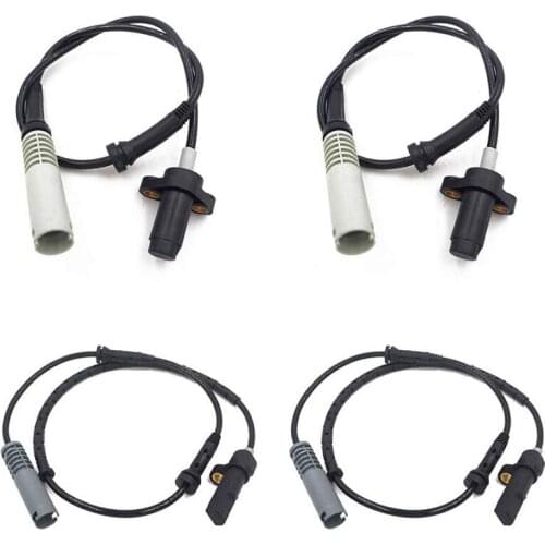 4PC ABS Wheel Speed Sensor Front Rear Left Right for BMW 97 98 528I 540I E39 34521182160 34521182159