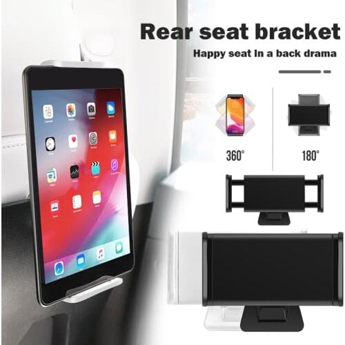 For Tesla Model 3/Y Back Seat Phone Holder 360 Degree Rotate Stand Auto Headrest Bracket Support For Tablet PC iPad Car Acces