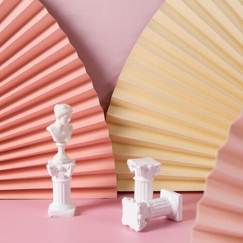 INS Wind Studio Photography Background Props Folding Paper Fan Gourmet Cosmetics Jewelry Still Life Photo Props Background Paper