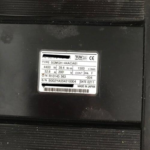 Used SGMGH-44ACA61 Tested Working AC Servo Motor Spot