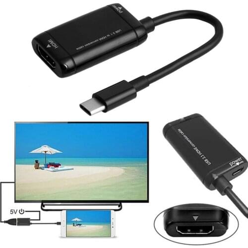 USB 3.1 Type-C USB-C to HDMI Adapter Converter Cable for MHL Android Phones