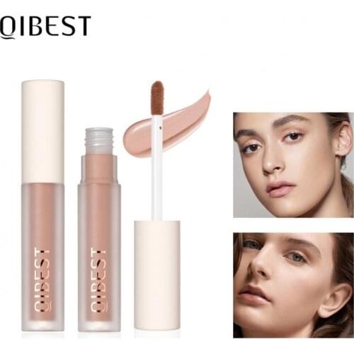 Qibest 5 Colors Brighten Skin Color Concealer Long Lasting Waterproof Oil Control Liquid Face Foundation Face Makeup TSLM2
