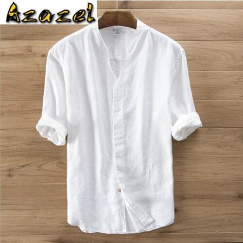 Hot Male Solid Cotton tops Summer New Men Fashion Breathable half sleeve Shirt Mens Quality Casual Slim Linen Shirts Size M-3XL
