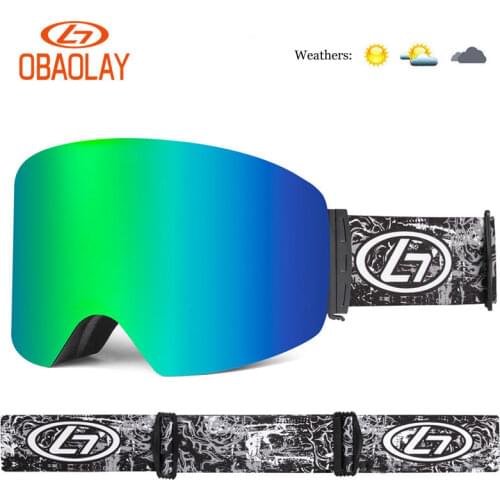 Big Frame UV400 Double Layer Ski Goggles Polarized Lens Skiing Anti-fog Snowboard Goggles Men Women Ski Glasses Eyewear