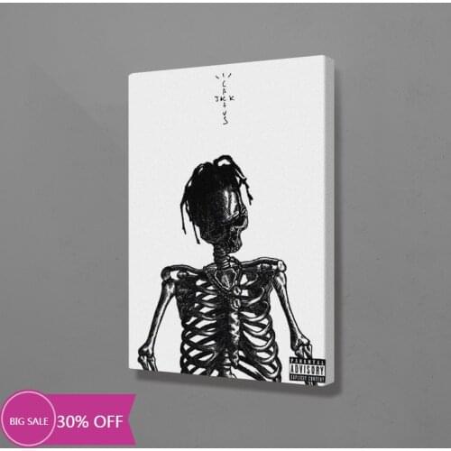 Cactus Jack Rapper Poster Wall Living Room Print Print Print Family Bedroom Decoration Canvas Painting