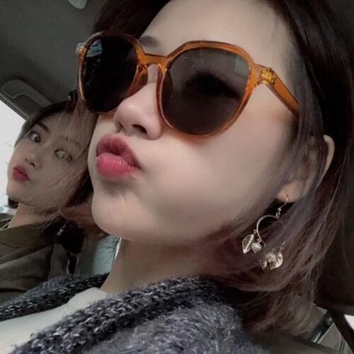 2021 New fashionable retro-integrated sunglasses from Europe and America with personality orange Style Sunglasses UV400