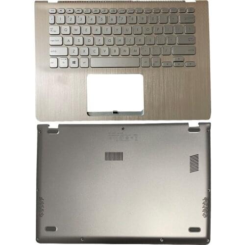 NEW Laptop For ASUS VIVOBOOK S14 S4300 S4300U S4300UN S4300F X430 X430U A403FLCD Back Cover/Front Bezel/Palmrest/Bottom CaseGold