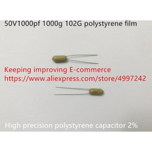Original new 100% 50V1000pf 1000g 102G polystyrene film 2% high precision polystyrene capacitor (Inductor)